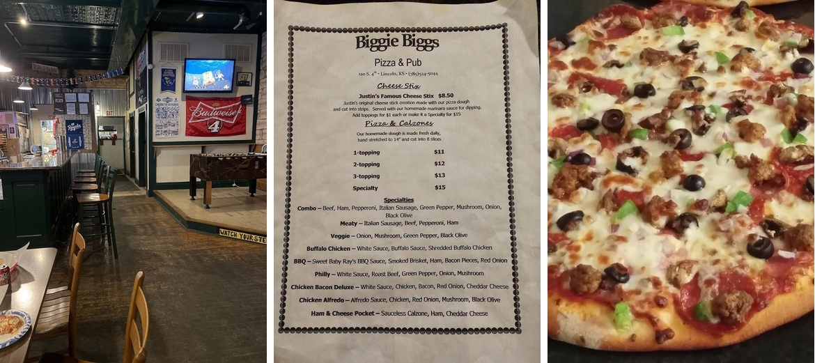 Biggie Biggs Menu